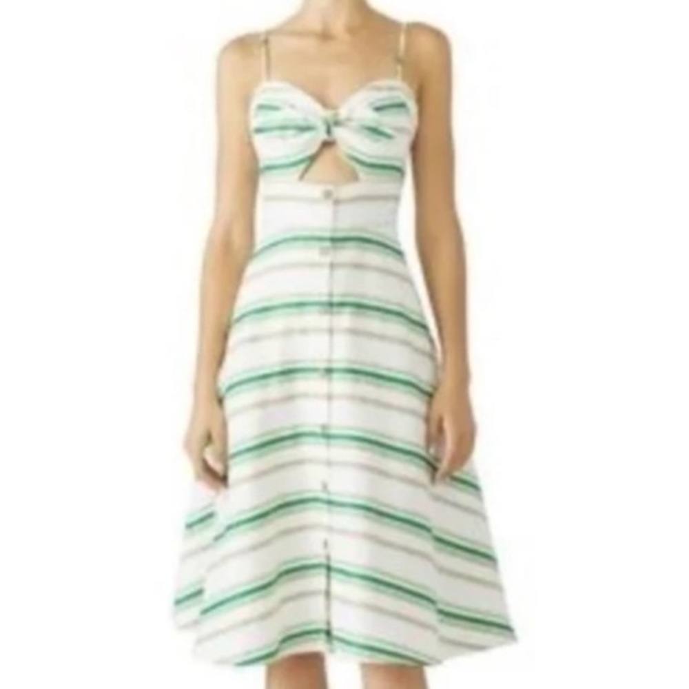 🍕🪻Hutch Marissa Striped Button-Down A-Line Dress size 4 Anthropologie Sweetheart